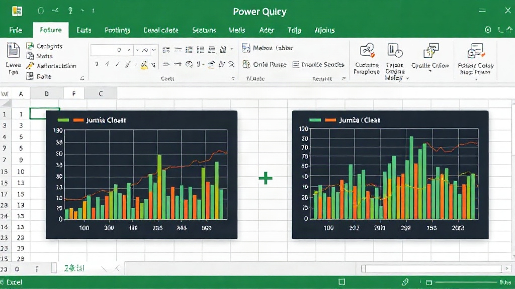 Excel Power Query interface showing data transformation steps for cleaning Jumia product data