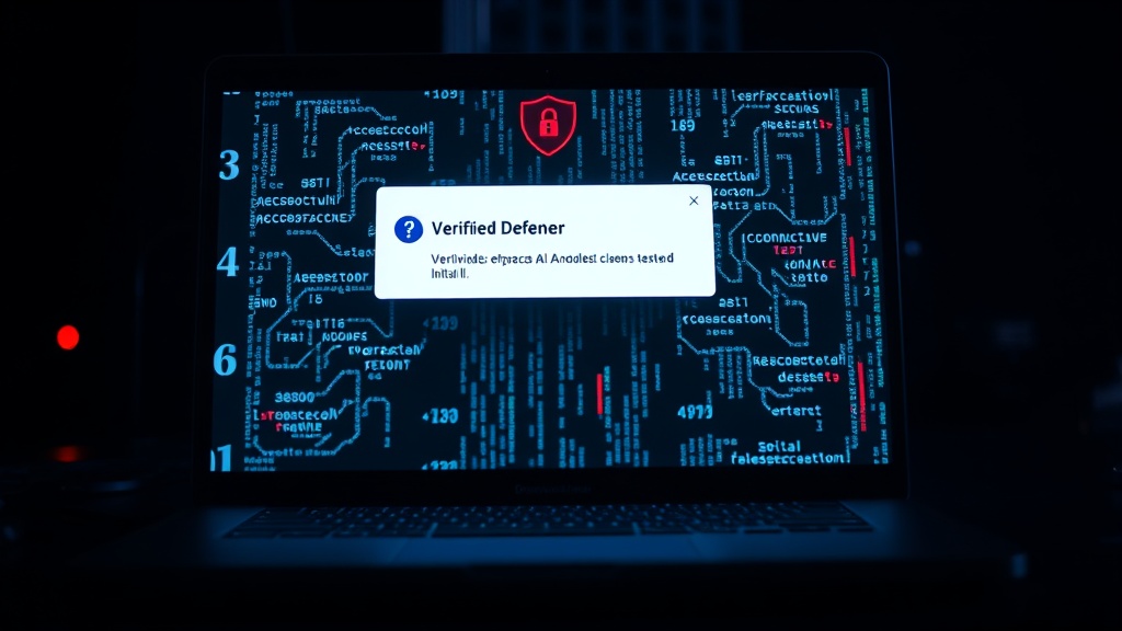 Researcher's laptop screen showing a denied AI model access prompt.