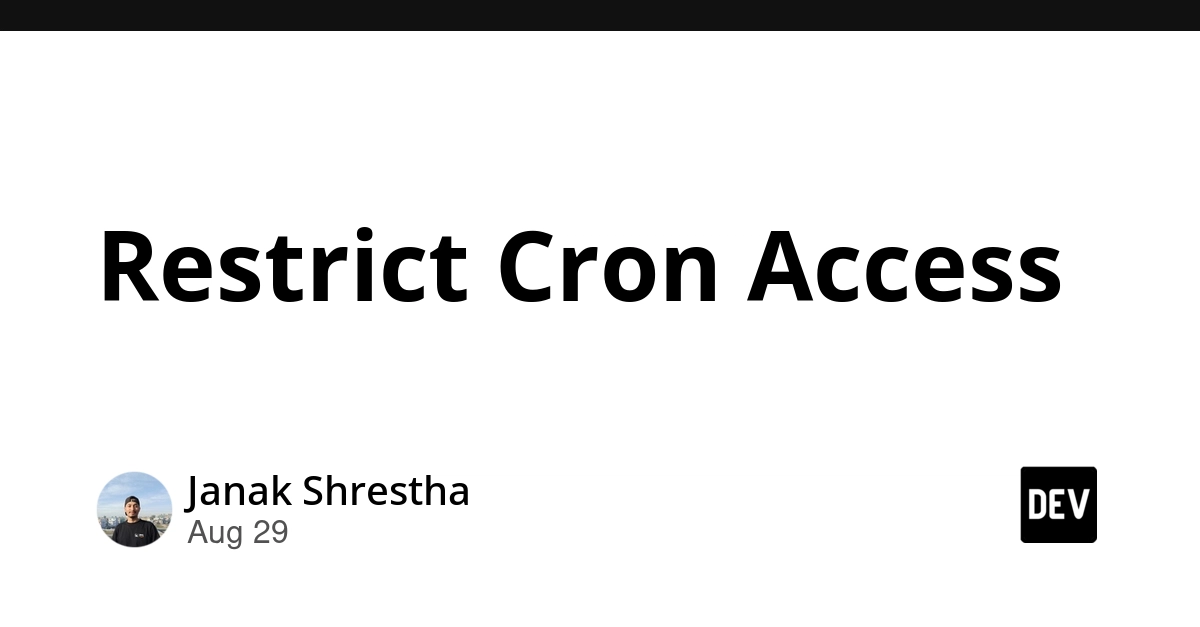 Nautilus Project Restricts Cron Access to Enhance Security