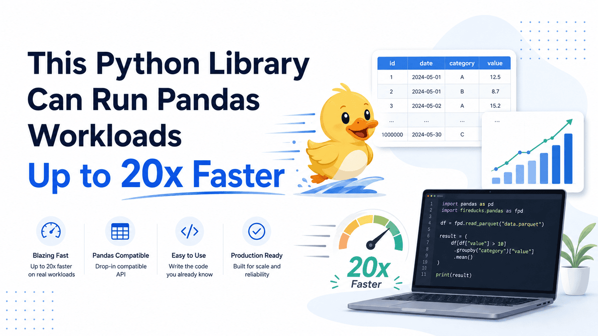 FireDucks Python Library Accelerates Pandas Workloads Up To 20x