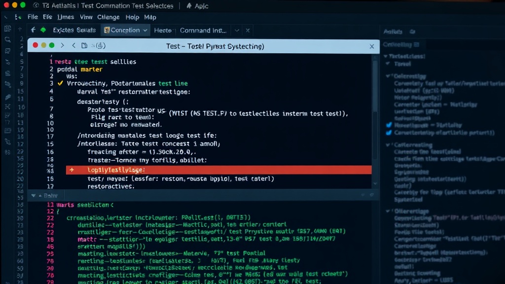 Pytest command line interface showing marker usage for test selection