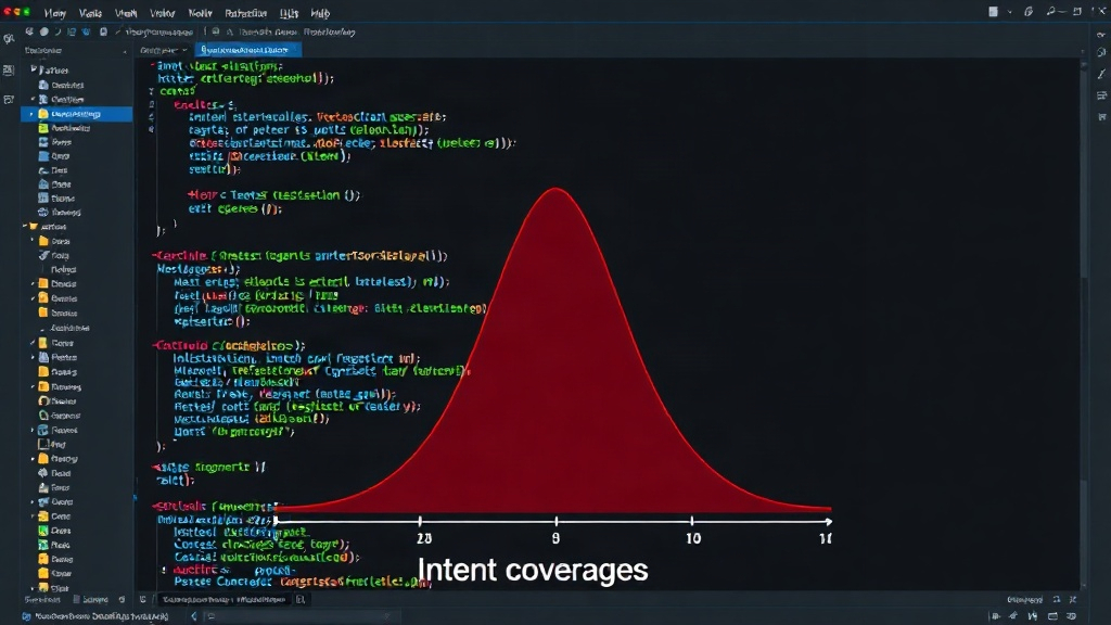 Diagram illustrating the bimodal distribution of intent coverage scores for AI agent shell commands.