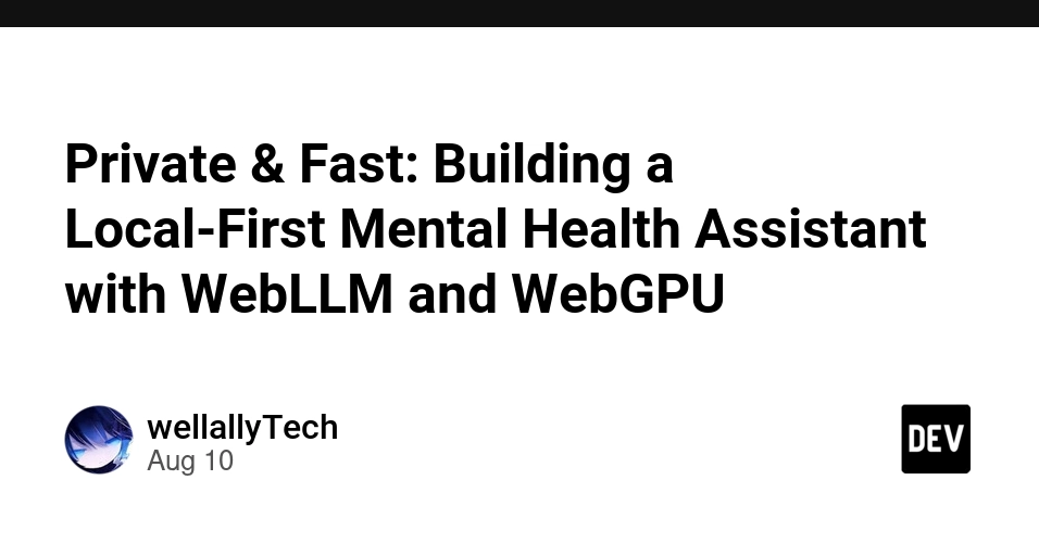 Local AI Assistant Brings Private, Fast Mental Health Support to Your Browser