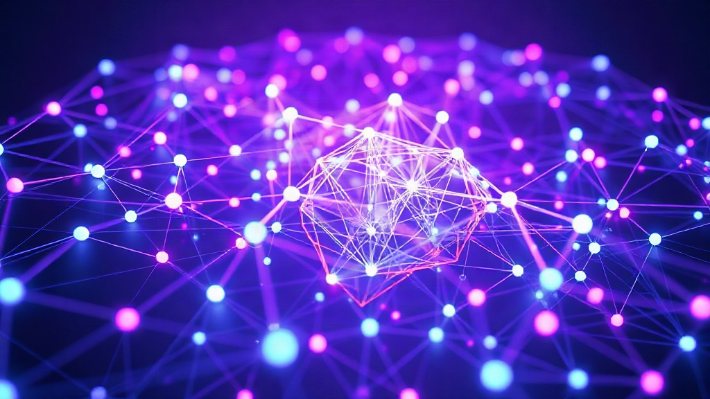 Visual representation of a complex, multi-dimensional optimization landscape
