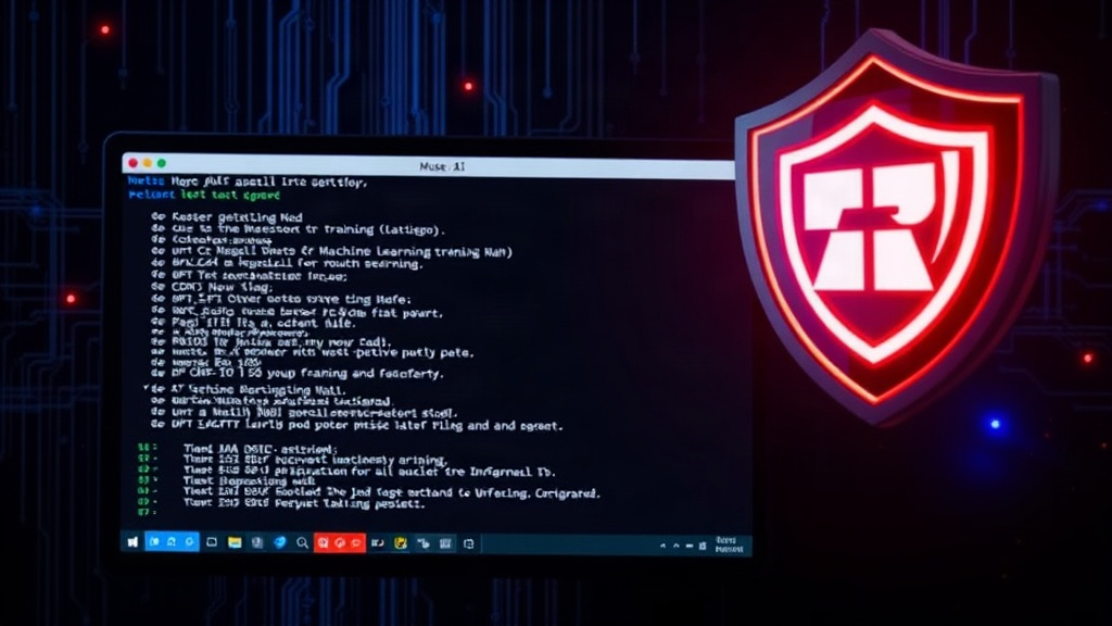 Screenshot of Muse AI agent monitoring a machine learning training run in a terminal window