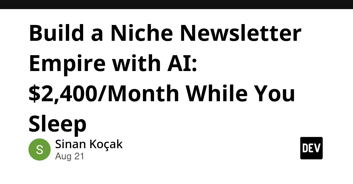 AI Automates Niche Newsletter to $2,400/Month with 2 Hours Weekly Work