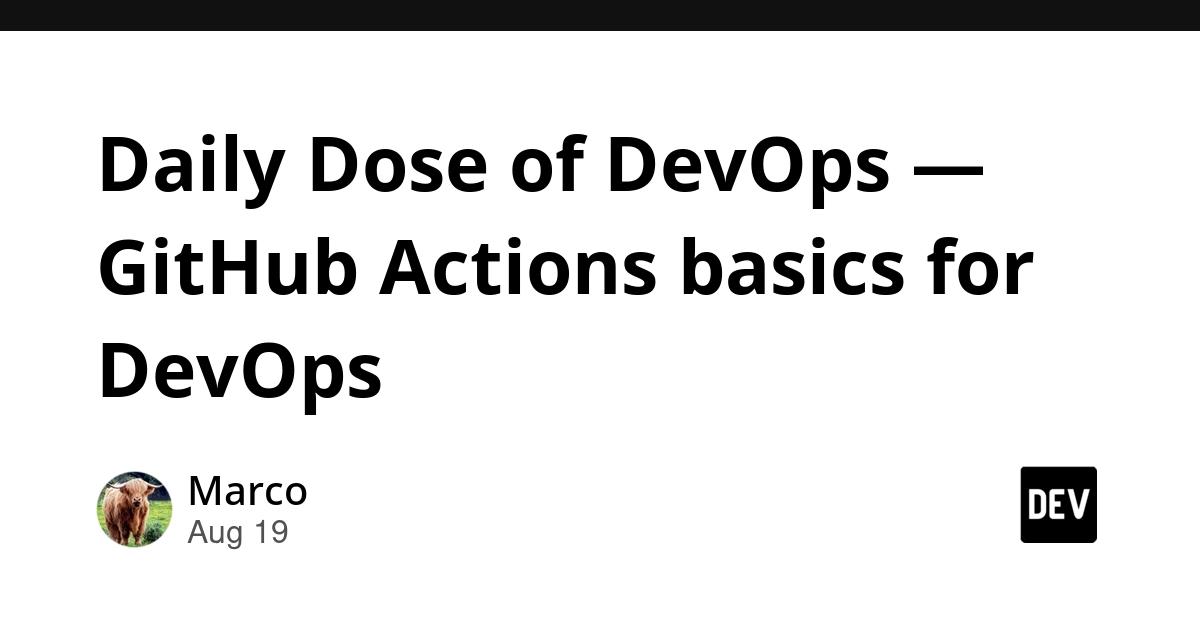 GitHub Actions Basics for DevOps: Automation and Workflow Setup