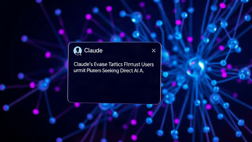 User interface showing a typical Claude AI prompt and its evasive response