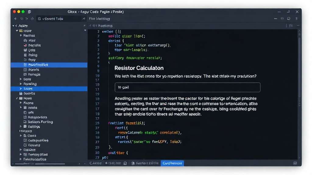 CapyToolkit interface showing the Resistor Calculator with explanation