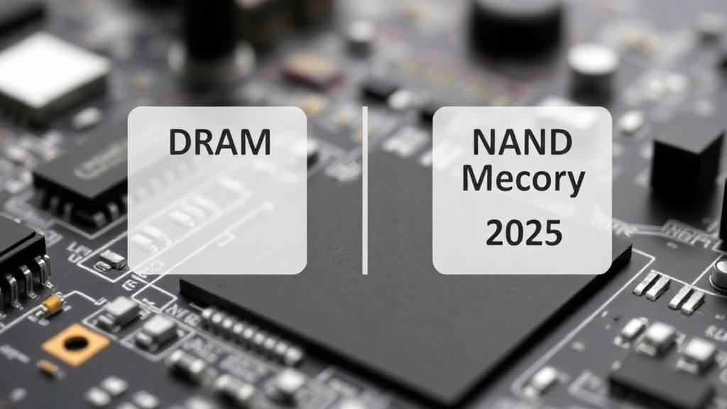 Schematic illustrating the difference between DRAM and NAND flash memory architectures
