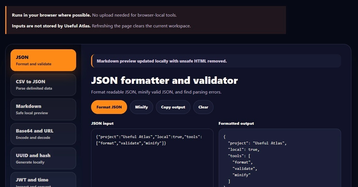 UsefulAtlas: Client-Side Dev Tools for AI Hardware & Coding