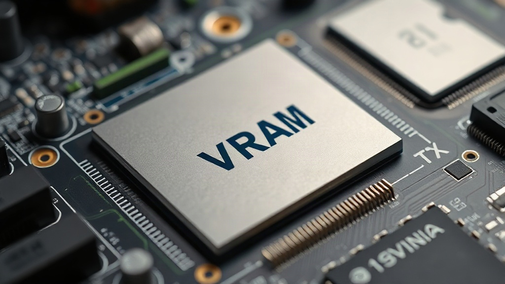Nvidia GeForce RTX GPU with emphasis on VRAM capacity.