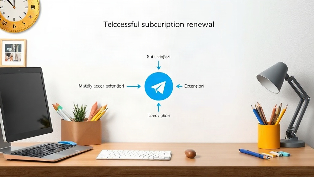 Diagram illustrating the flow of a successful subscription renewal with timely access extension.