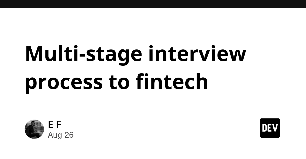Fintech Firm's 8-Stage Interview Process: A Deep Dive