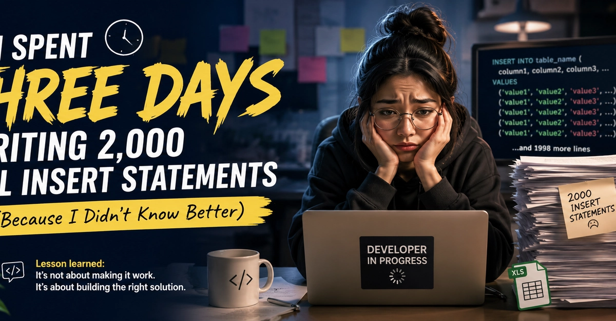 Dev's Pain: 2,000 SQL Inserts vs. File Descriptor Leaks
