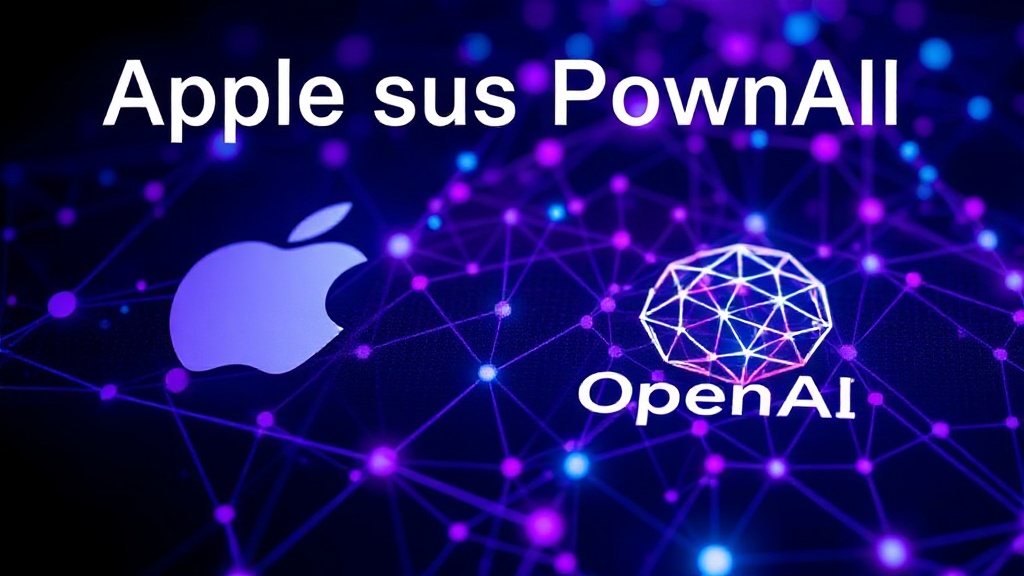 Visual representation of a legal document with Apple and OpenAI logos