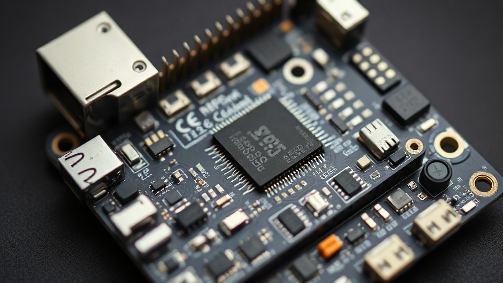 ESP32-S3 development board showcasing its compact form factor and connectivity options.