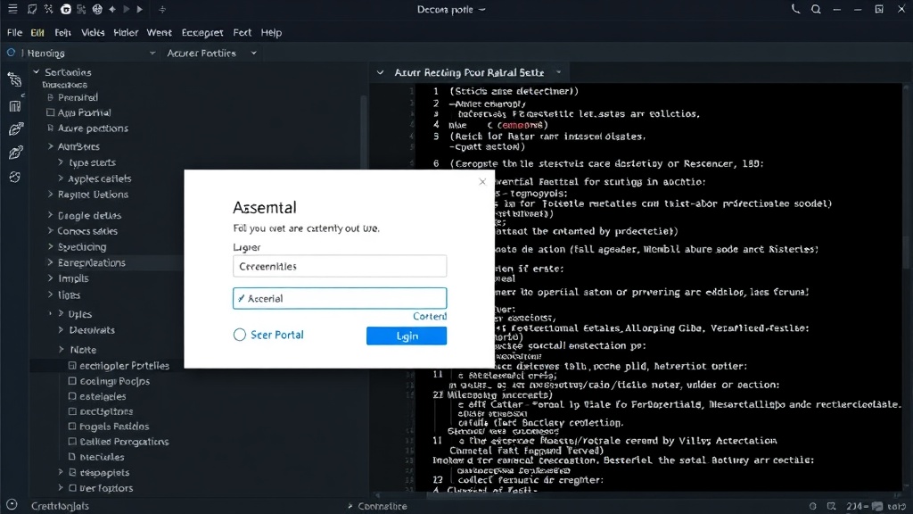 Azure Portal login screen prompting user credentials