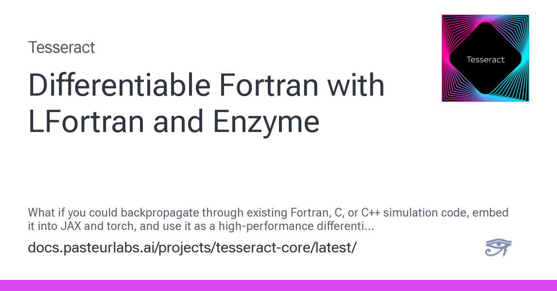 Fortran Code Gains Automatic Differentiation via LFortran and Enzyme