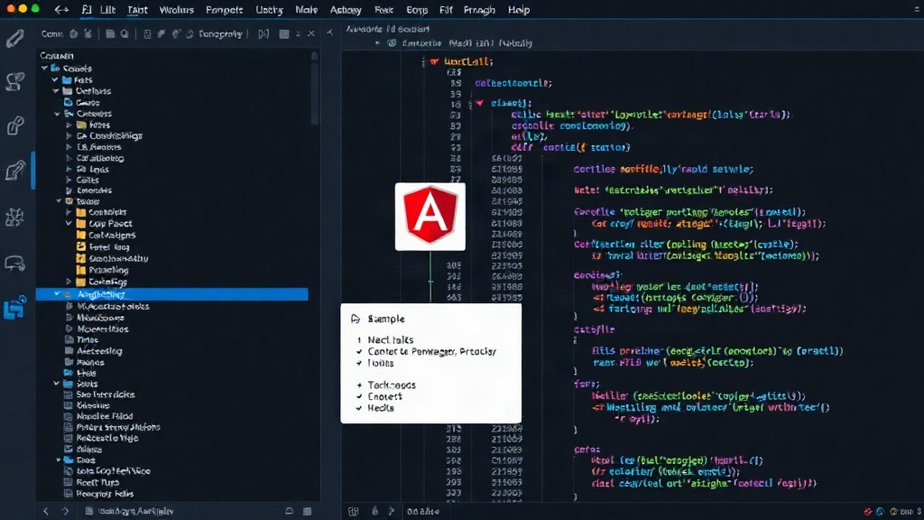 Example of Angular service interacting with domain logic