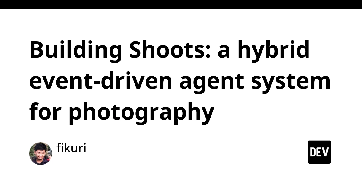 Shoots: Hybrid Event-Driven Agent System for Photography