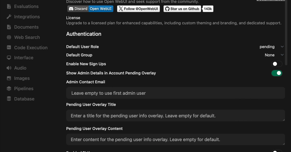 Open WebUI User Settings: A Deep Dive