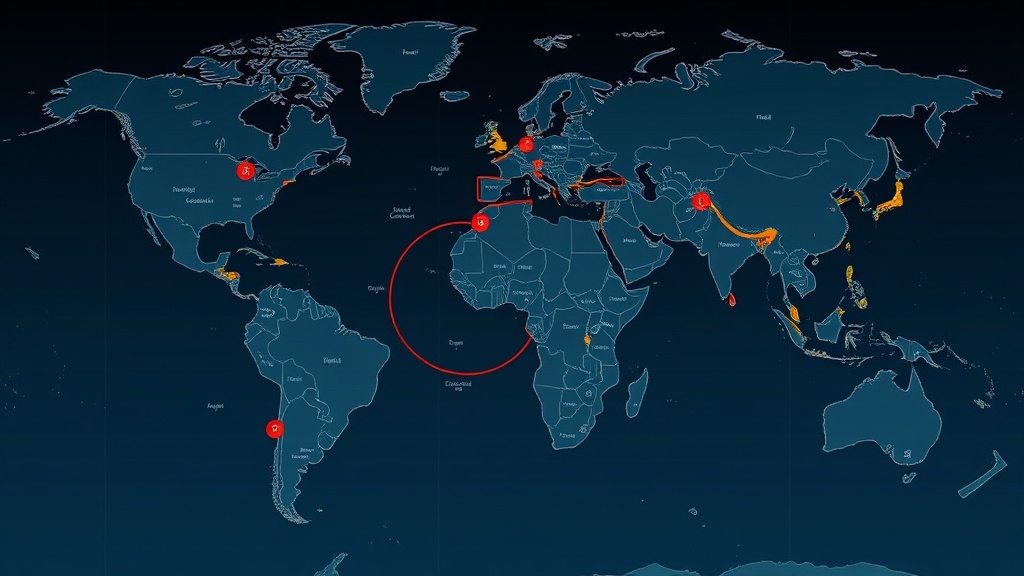 A world map illustrating major oil shipping lanes and the critical Strait of Hormuz chokepoint.