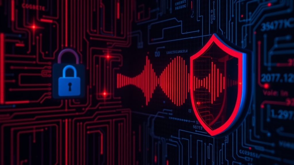 A visual representation of AI voice cloning technology processing audio data
