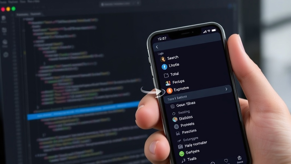 Illustration of the adaptive sidebar transforming into a tab bar on a compact device