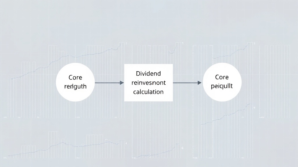 Diagram illustrating the core logic of the dividend reinvestment calculation function