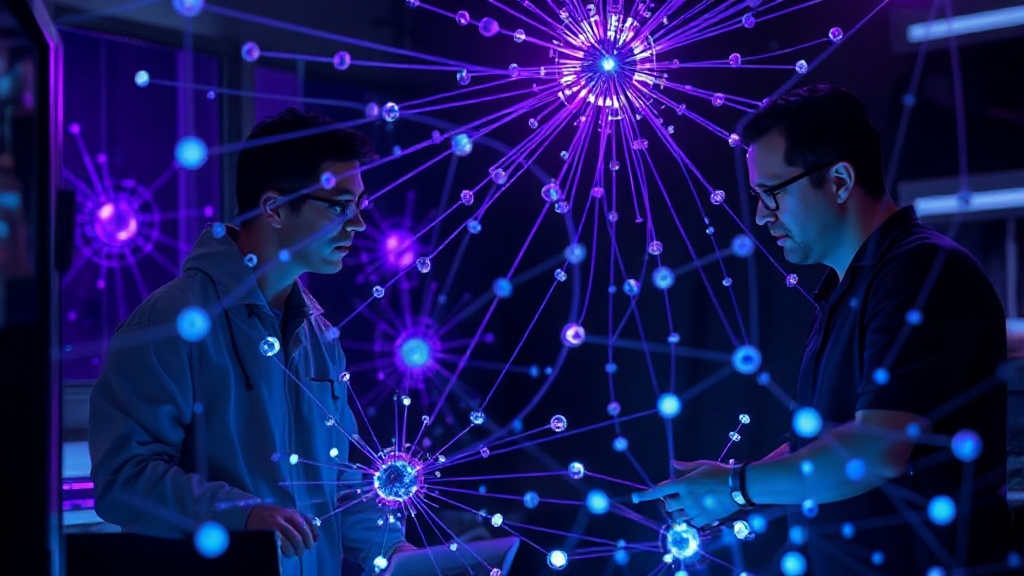 Meta AI researchers collaborating on AI model development in a lab setting.