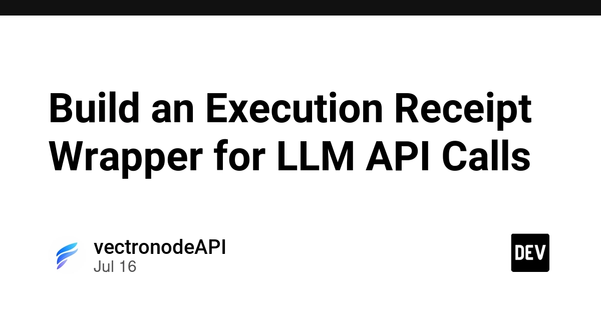 LLM API Calls: Execution Receipts Solve Logging Dilemmas