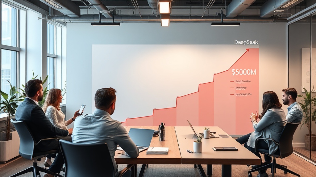 DeepSeek's projected revenue growth chart, indicating a path to $500M ARR.