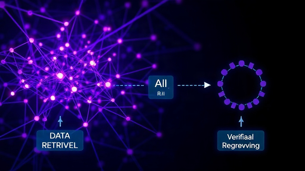 Diagram illustrating the flow from data retrieval to verifiable AI reasoning