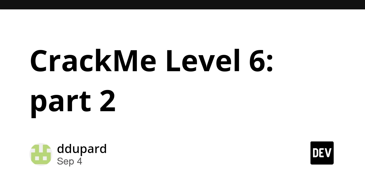 CrackMe Level 6 Part 2: Deep Dive into Serial Verification