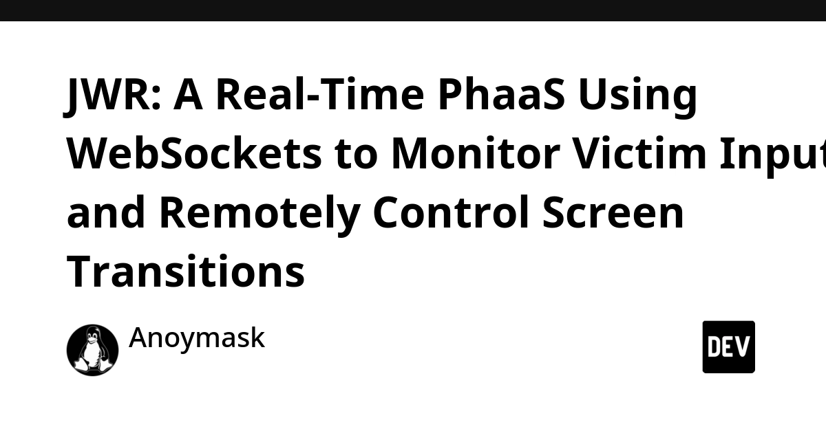 JWR PhaaS Leverages WebSockets for Real-Time Input Monitoring and Screen Control