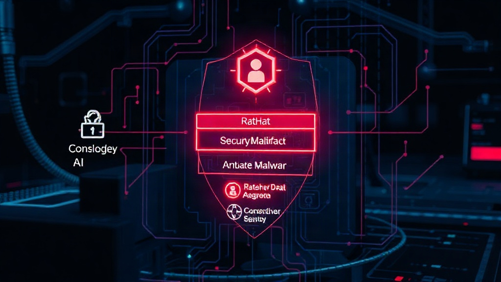 Diagram illustrating the layered architecture of the RatHat malware