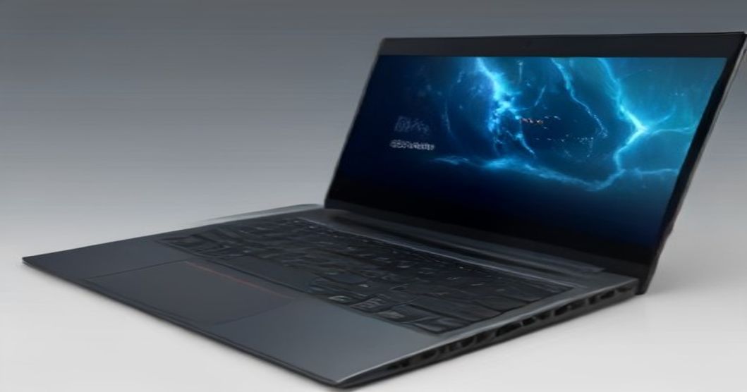 Lenovo AeroBlade laptop concept showcasing its ultra-slim profile and fanless design.