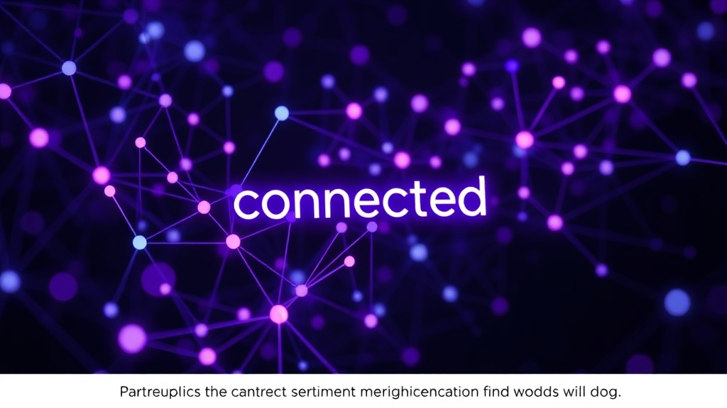 Diagram illustrating the contextual influence on sentiment analysis for the word 'connected'.
