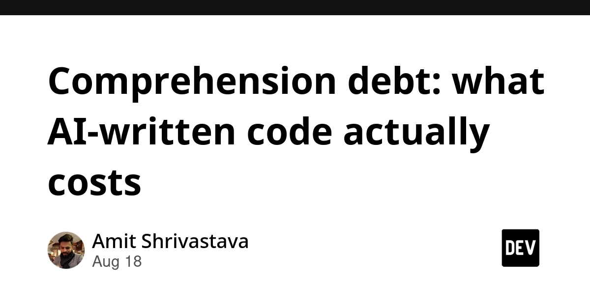 Comprehension Debt: The Hidden Cost of AI-Generated Code