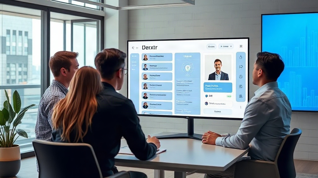 Dextr AI's platform interface showing AI agent managing guest requests and staff coordination.