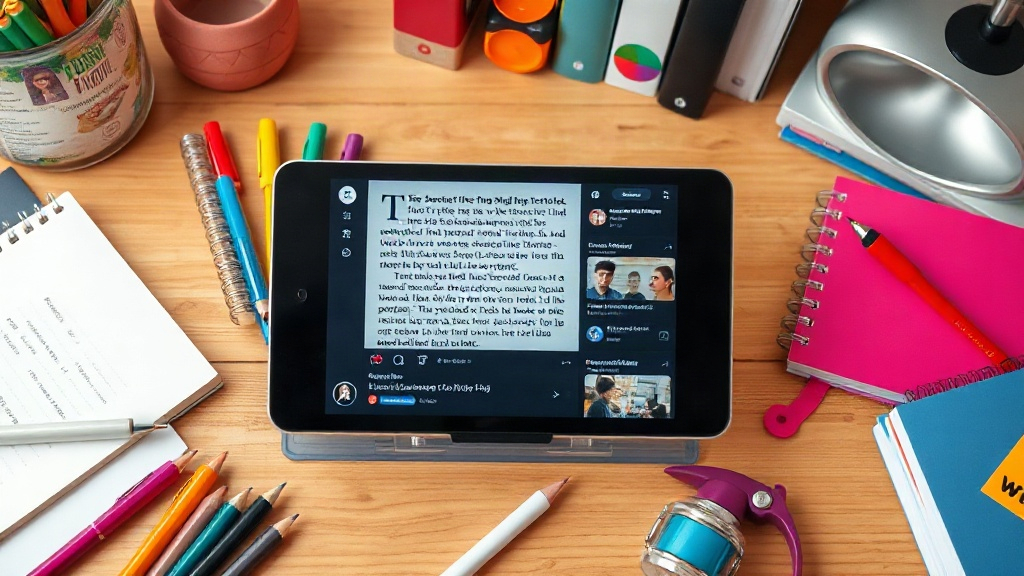 ScrollEd app interface showing a textbook chapter converted into a social media feed