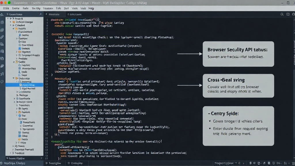 Diagram illustrating browser security checks for cross-origin API requests