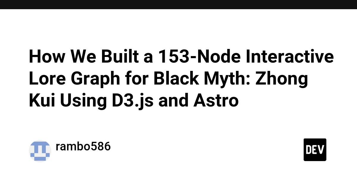 Black Myth: Zhong Kui Lore Graph Built with D3.js and Astro
