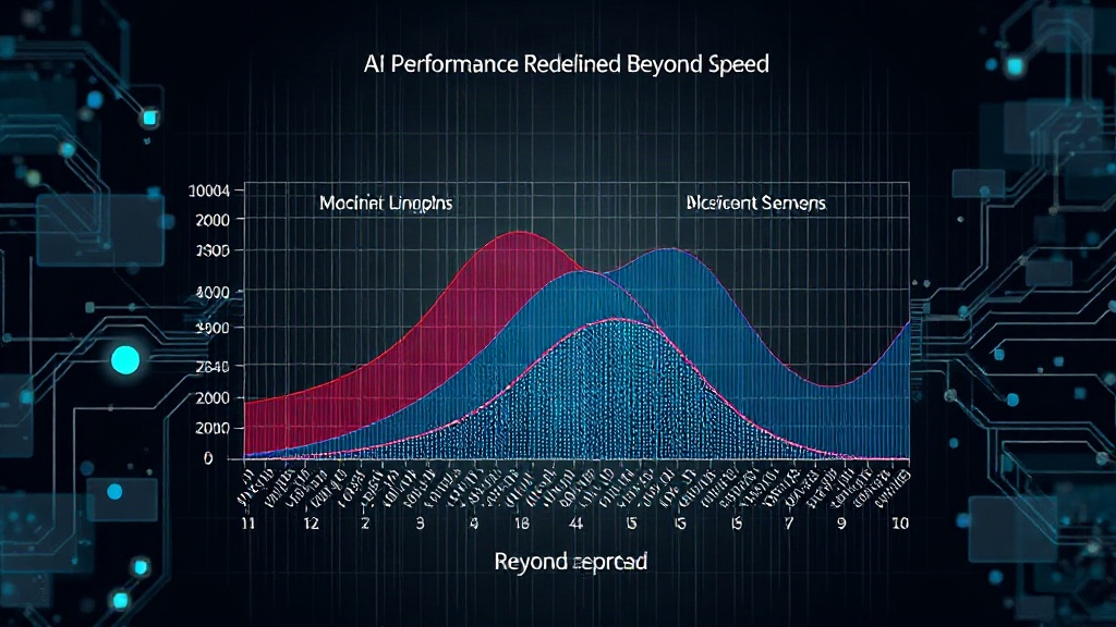 Diagram illustrating multi-dimensional AI performance metrics beyond speed.
