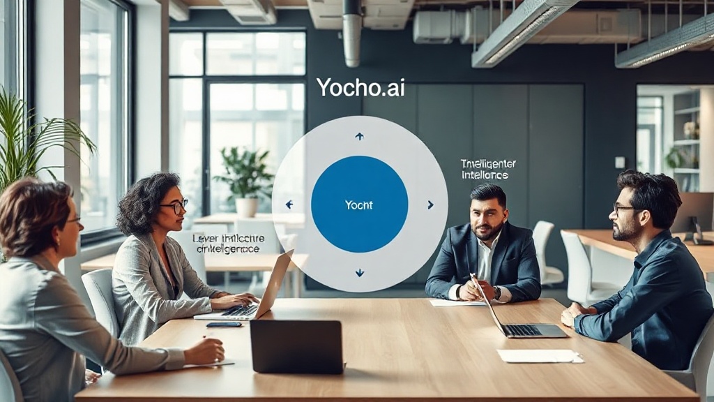 Yocho.ai system diagram illustrating the four distinct layers of intelligence.