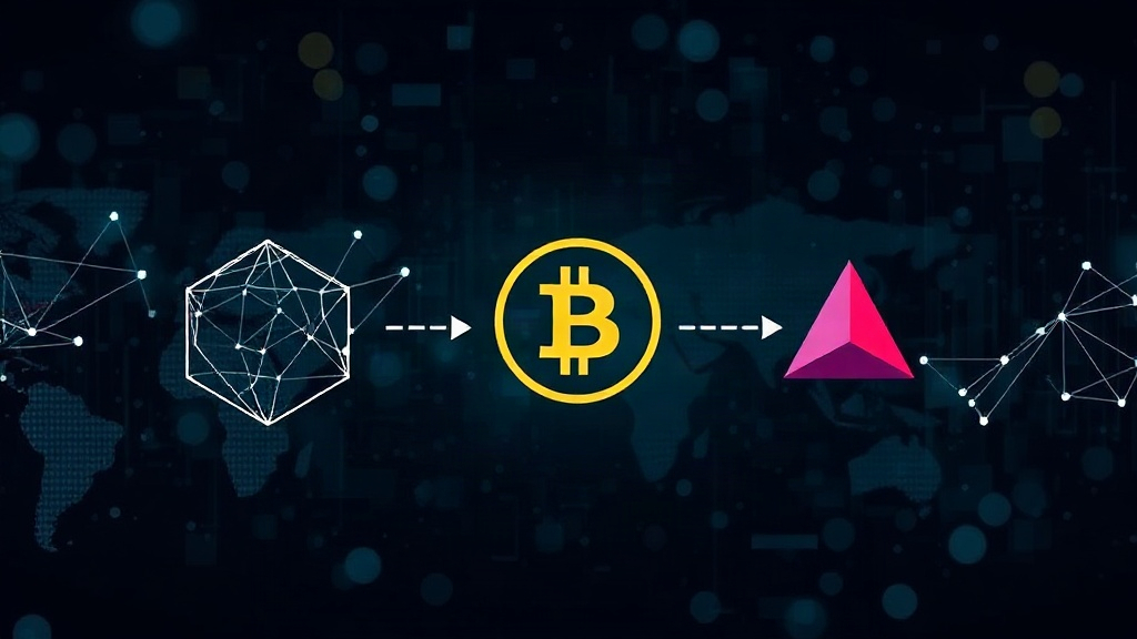 Diagram illustrating the relationship between a blockchain token and its off-chain asset