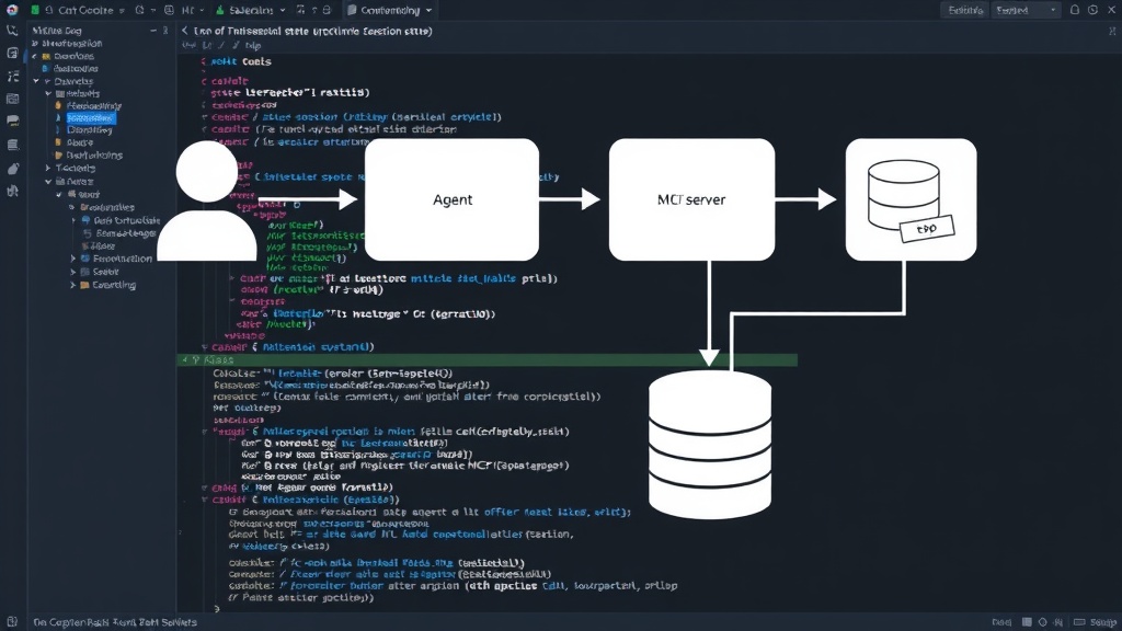 Diagram illustrating externalized session state flowing between agent, MCP server, and data store
