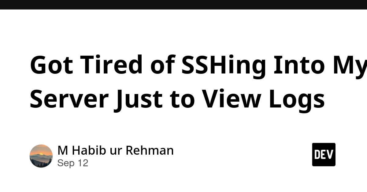 Developer Solves Log Viewing Frustration with Custom Solution