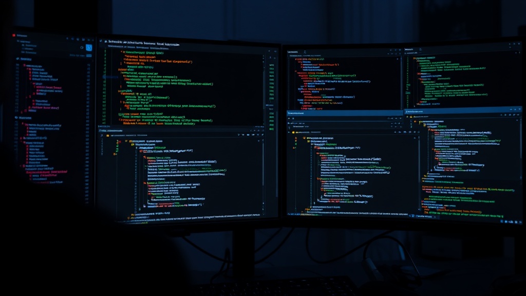 Developer's screen showing multiple AI coding agent interfaces running simultaneously
